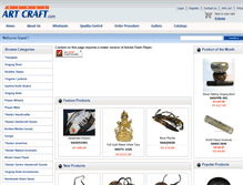 Tablet Screenshot of nepalartcraft.com